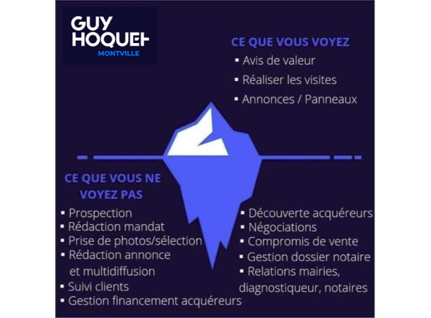 On ne s'en rend souvent pas compte, mais la grande majorité du travail d'Agent Immobilier s'effectue "sous la glace" ! 💙🤍