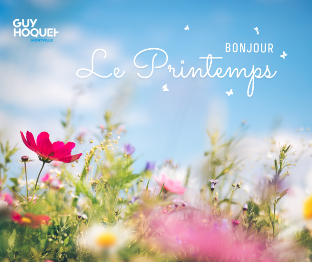 Le printemps est arrivé !🌸 Faites confiance à nos conseillers Guy Hoquet Montville pour vous aider à faire fleurir vos envies d'immobiliers 🤩